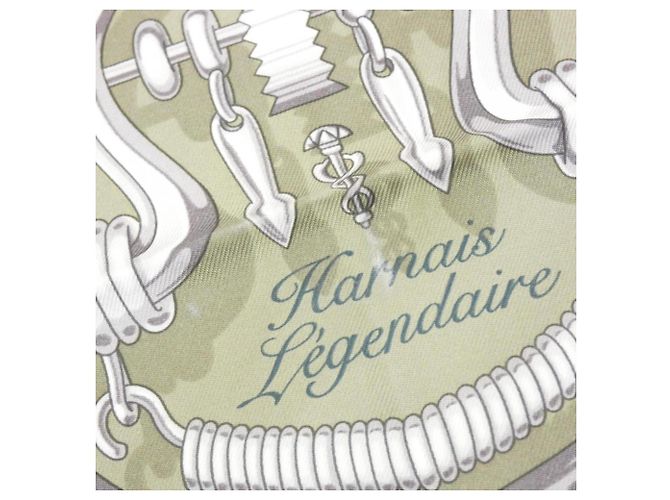 Hermès Hermes HARNAIS LEGENDAIRE Seidentuch Blau Mehrfarben - Ansicht 3