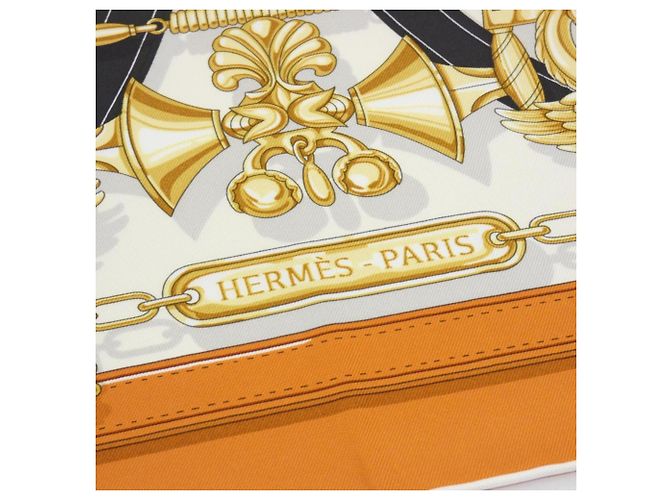 Silk In Hermès Hermes HARNAIS LEGENDAIRE Schal Orange - Ansicht 2