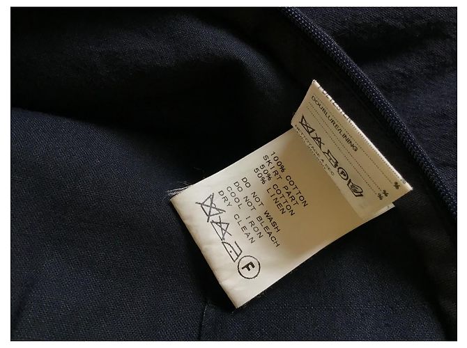 Autre Marque Marc Le Bihan Vestido sin mangas de algodón y lino negro - vista 5