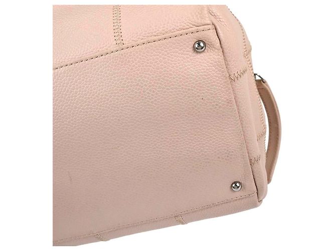 Chanel Square Stitch Bowler Quilted Calfskin Medium Pink - view 7