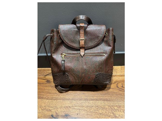 Etro Mochila Estampado Paisley Castaño Multicolor - vista 2