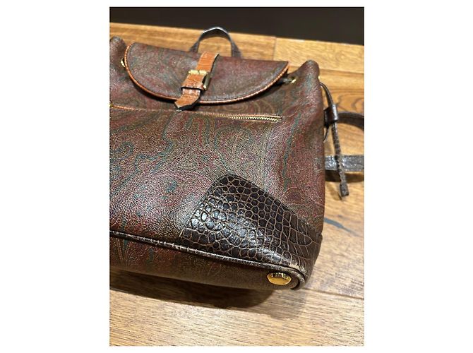 Etro Mochila Estampado Paisley Castaño Multicolor - vista 8