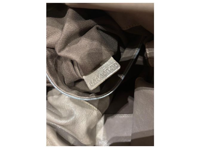 Borsa a tracolla in pelle colorblock Chloé Grigio Giallo Marrone chiaro - vista 4