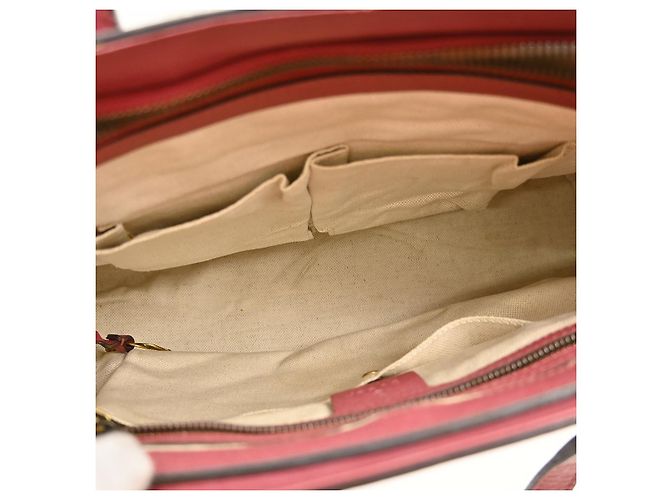 Gucci Bright Bit Convertible Tote Leder Medium Rot - Ansicht 3