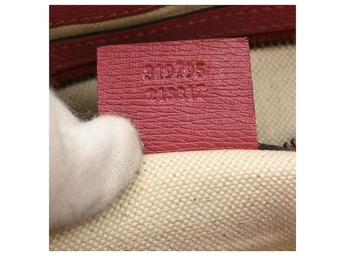Gucci Bright Bit Convertible Tote Leder Medium Rot - Ansicht 5
