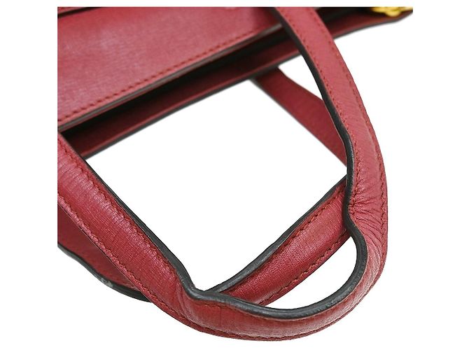Gucci Bright Bit Convertible Tote Leder Medium Rot - Ansicht 6