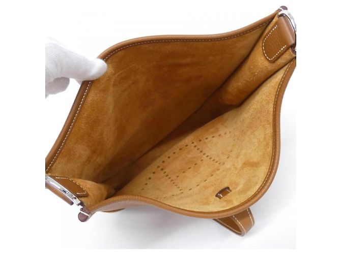 Hermès Bolso de Hombro Hermes Evelyne 3 PM Castaño - vista 6