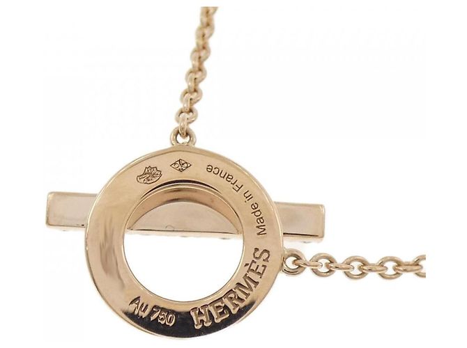 Collar Finesse en oro rosa Hermès Dorado - vista 4