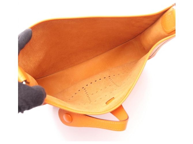 Hermès Borsa a Spalla Hermes Evelyne 2 PM Arancione - vista 3