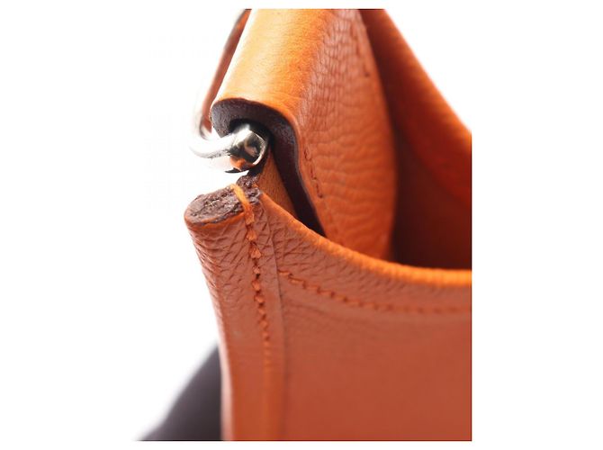 Hermès Borsa a Spalla Hermes Evelyne 2 PM Arancione - vista 7