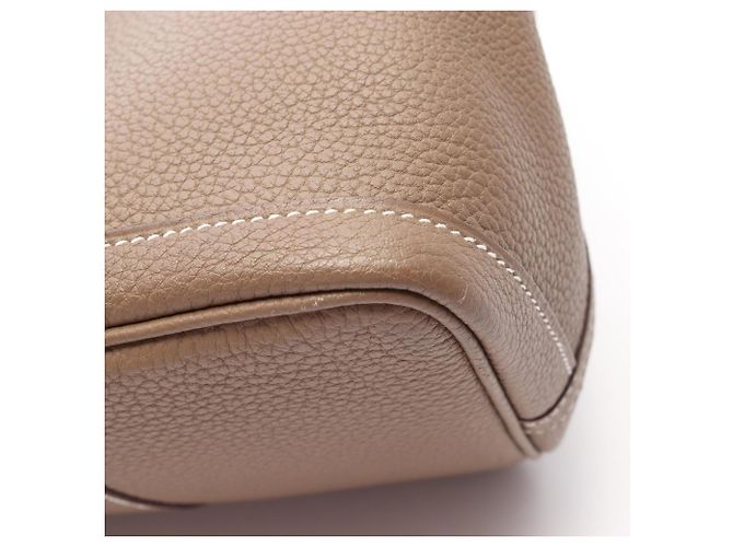 Hermès Borsa Tote Hermes Garden Party PM Marrone Taupe - vista 10