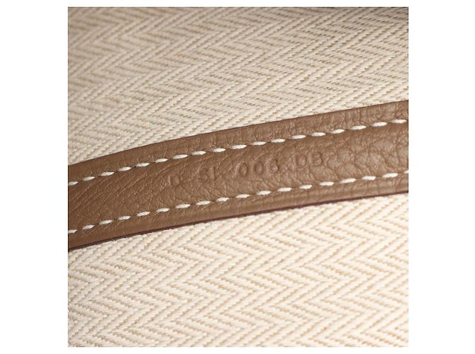Hermès Borsa Tote Hermes Garden Party PM Marrone Taupe - vista 5
