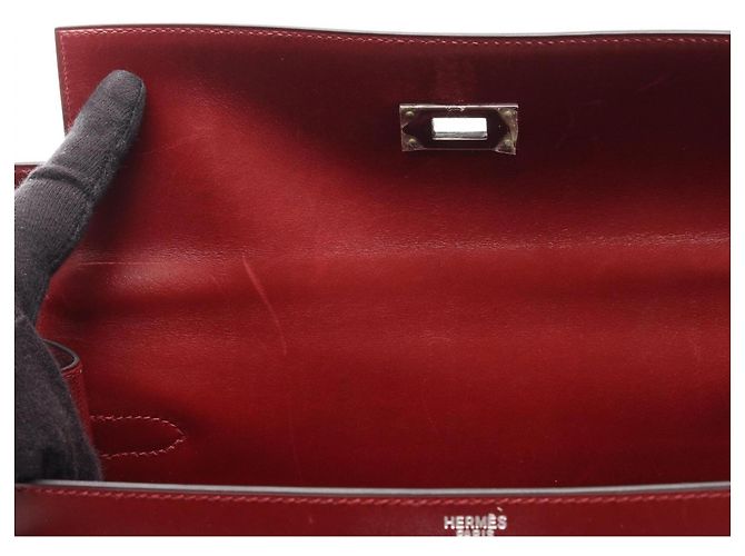 Hermès Borsa 2-Way Hermes Kelly 32 Bordò - vista 14