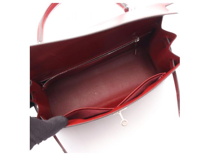 Hermès Borsa 2-Way Hermes Kelly 32 Bordò - vista 3