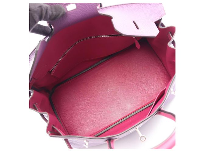 Hermès Borsa Hermes Birkin 35 Personal Order Rosa Porpora - vista 3