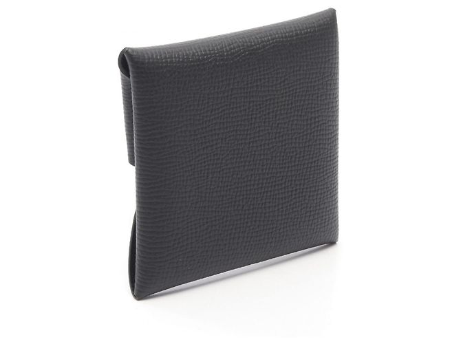 Monedero Bastia en piel Epsom negro Hermès - vista 2