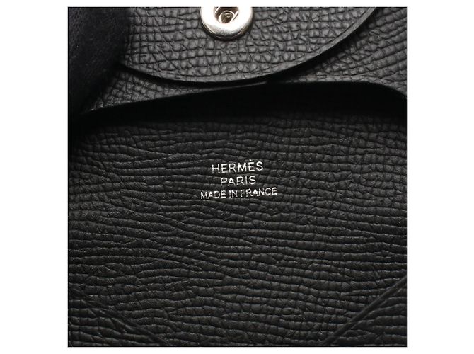 Monedero Bastia en piel Epsom negro Hermès - vista 5