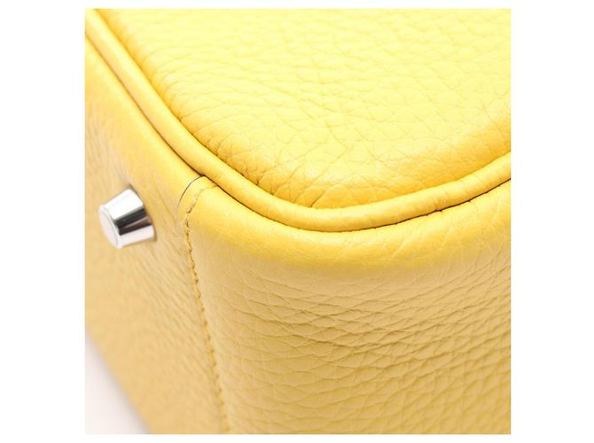 Hermès Borsa a tracolla Hermes Lindy Mini Giallo - vista 6