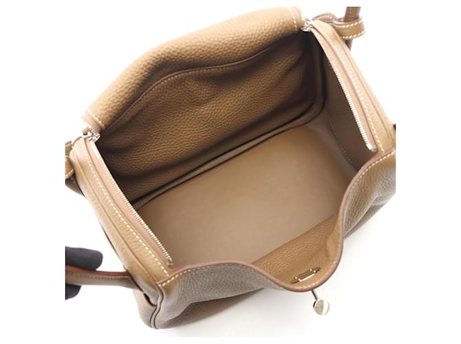 Hermès Borsa a tracolla Hermes Lindy 26 Marrone Taupe - vista 3