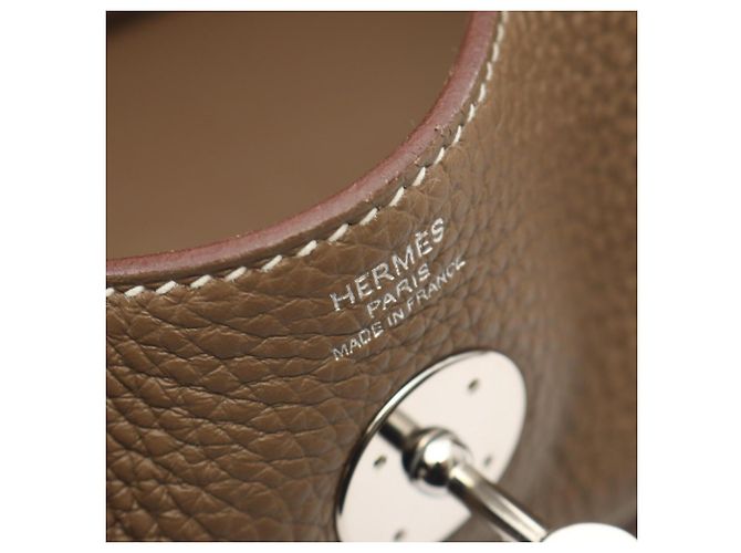 Hermès Borsa a tracolla Hermes Lindy 26 Marrone Taupe - vista 4