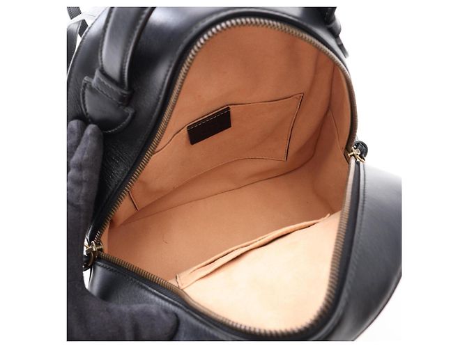 Gucci GG Marmont Lederrucksack Schwarz - Ansicht 3