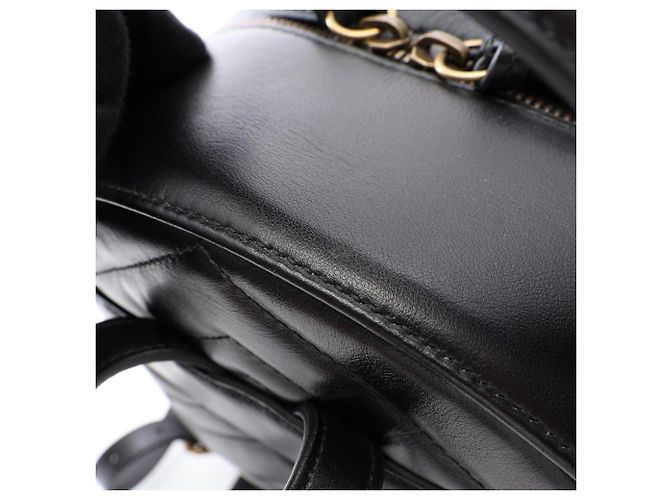 Gucci GG Marmont Lederrucksack Schwarz - Ansicht 5