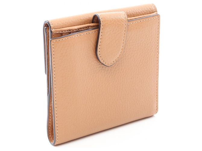 Cartera de doble pliegue Gucci GG Marmont Castaño - vista 2