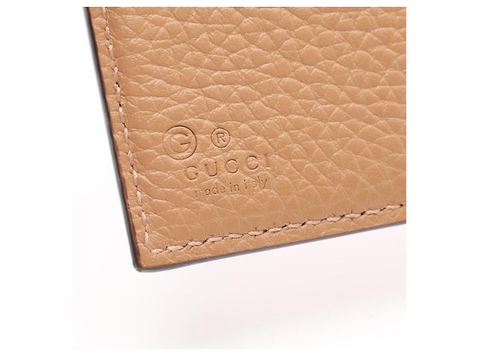 Cartera de doble pliegue Gucci GG Marmont Castaño - vista 5