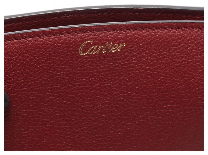 Borsa a mano clutch Cartier C de Second Bordò - vista 4