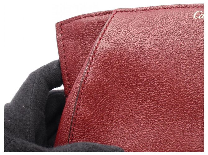 Borsa a mano clutch Cartier C de Second Bordò - vista 5