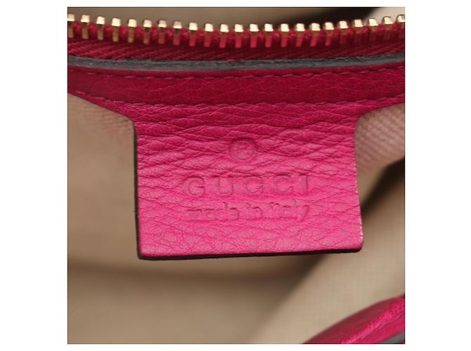 Borsa Tote Gucci Bamboo Shopper Medium Rosa - vista 4