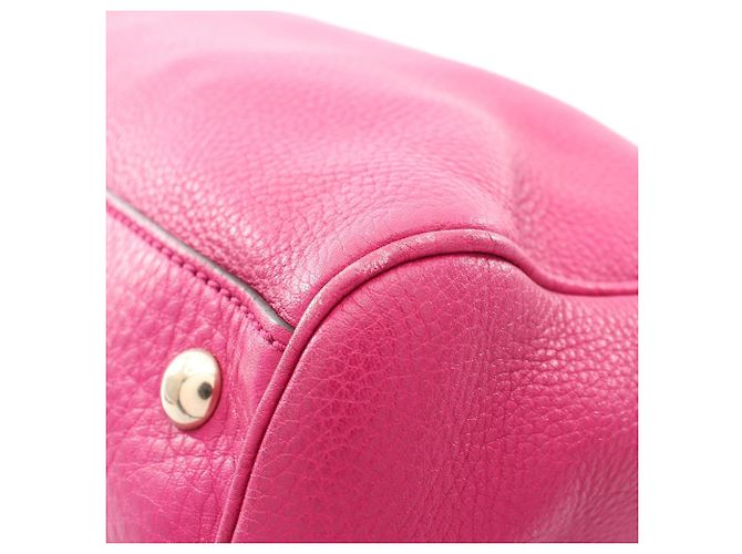 Borsa Tote Gucci Bamboo Shopper Medium Rosa - vista 6
