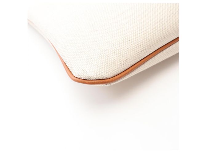 Clutch in tela e pelle Gucci Marrone Crudo - vista 5