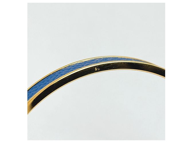 Bracciale Kelly di Hermès con lucchetto Blu D'oro - vista 4
