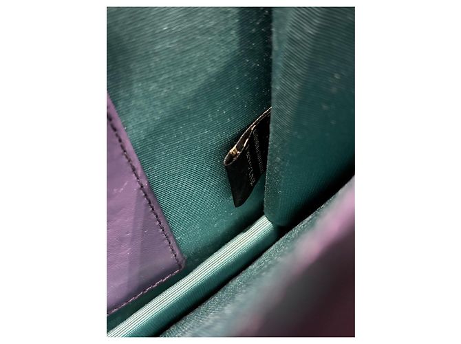 Bulgari Borsa a Spalla Serpenti Forever in pelle viola Porpora - vista 4