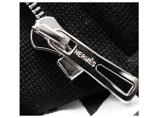 Hermès Giacca Bomber Nera Point De Milan Nero - vista 9