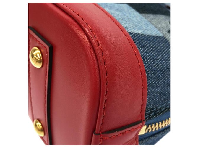 Bolso Louis Vuitton Denim Monogram Alma BB Roja - vista 3