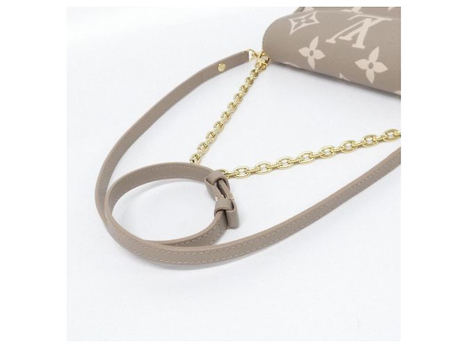 Portafoglio con catena Louis Vuitton Bicolor Monogram Empreinte Ivy Grigio Crudo - vista 5
