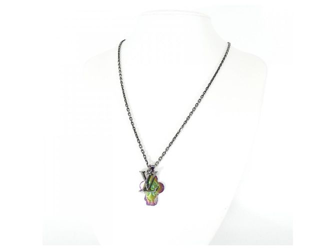 Pendente Louis Vuitton DJ Vocabulary Vivienne Necklace Nero Multicolore - vista 5