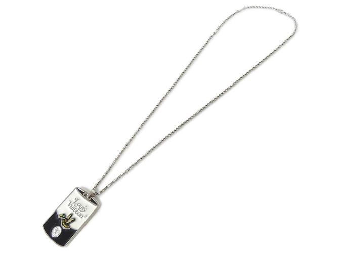 Louis Vuitton Collana con pendente LV Mountain Can M69474 Nero Argento - vista 2