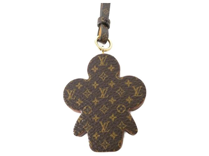 Louis Vuitton Monogram Accessory Bag Charm Vivienne Chocolat Marrone D'oro - vista 3