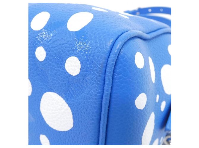 Borsa a tracolla Louis Vuitton Monogram Empreinte Speedy Bandoulière Bianco Blu - vista 2