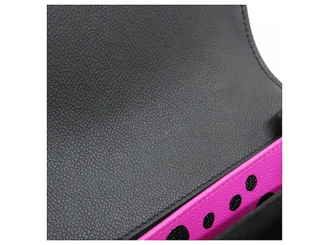Handtasche Louis Vuitton Monogram Empreinte Pochette Métis MM Schwarz Fuschia - Ansicht 7