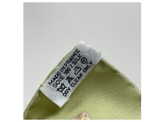 Silk In Hermès Hermes Carré 90 Rocaille Seashell Muster Schal Mehrfarben Grün - Ansicht 3
