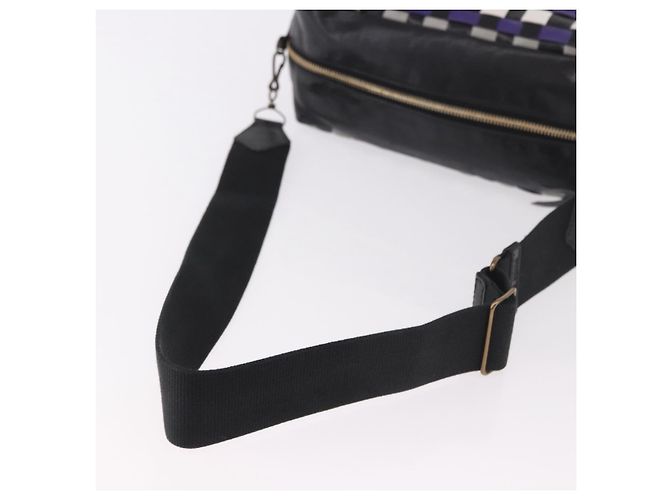 Borsa a Spalla Miu Miu in Pelle Viola e Oro Auth bs35677A D'oro Porpora - vista 7