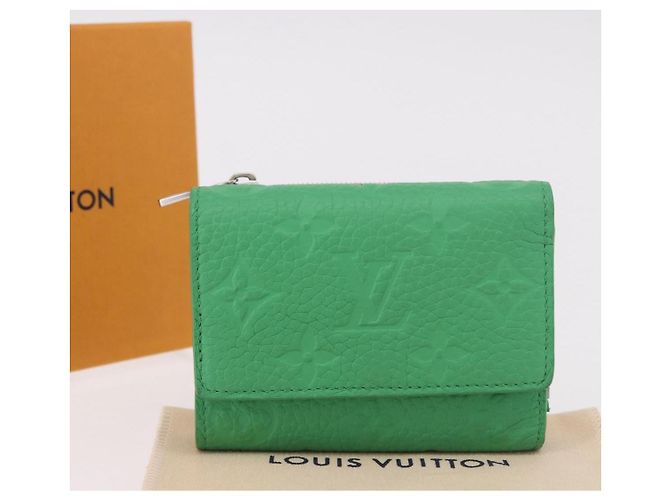 LOUIS VUITTON Empreinte Portefeuille Pilot Wallet Green M25848 LV Auth 188949M Verde - vista 12