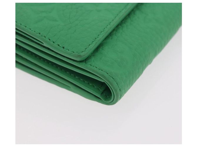 LOUIS VUITTON Empreinte Portefeuille Pilot Wallet Green M25848 LV Auth 188949M Verde - vista 7