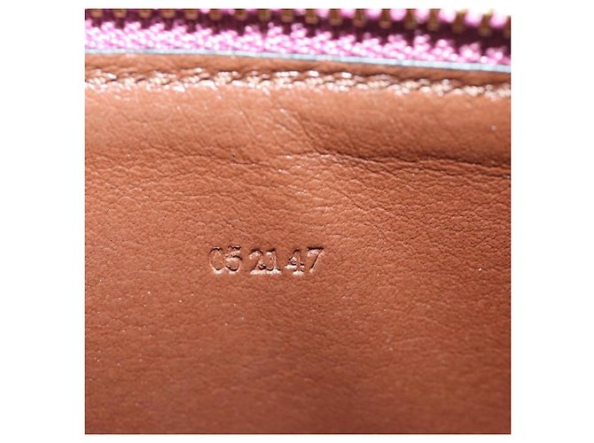 LOEWE Studio Ghibli Green Frog From Spirited Away Case Leather Auth 167428SM Púrpura - vista 11
