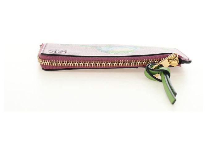 LOEWE Studio Ghibli Green Frog From Spirited Away Case Leather Auth 167428SM Púrpura - vista 5