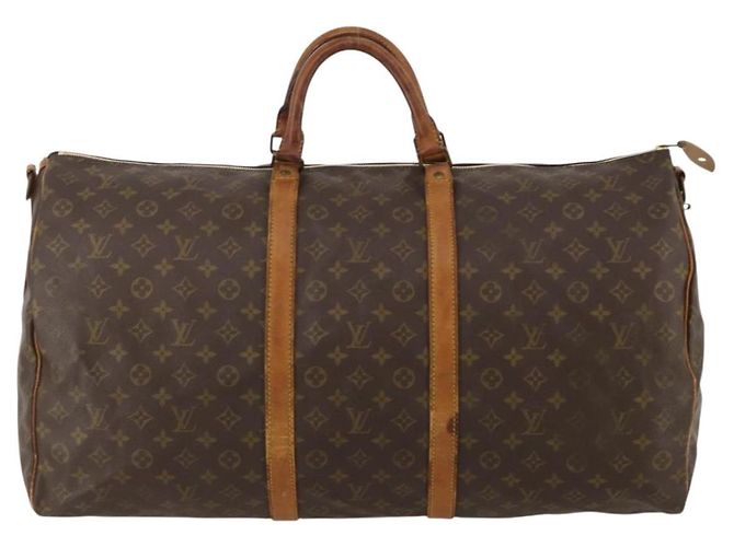 LOUIS VUITTON Monogram Keepall Bandouliere 60 Borsa Boston M41412 LV Auth 187517 Monogramma - vista 13